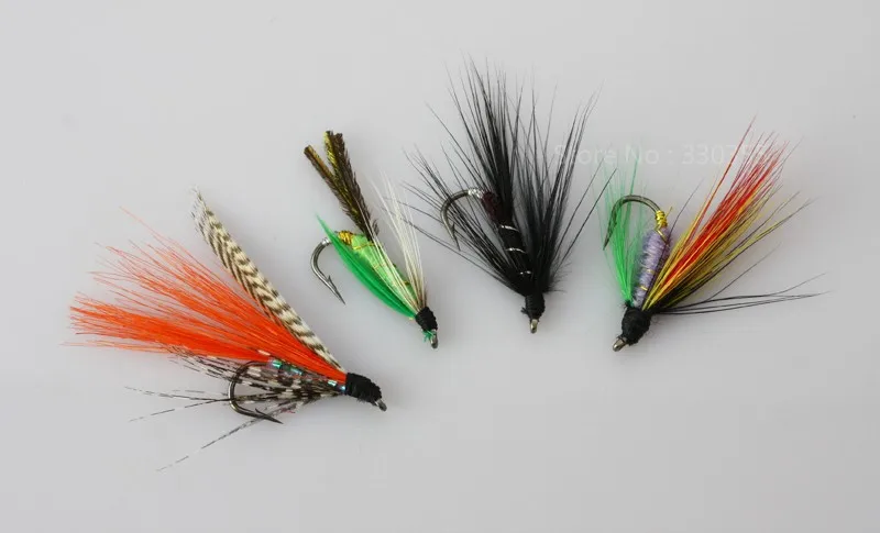 H033-40Pcs Dry Wet Flies Salmon And Trout Fly Fishing Lures (8)
