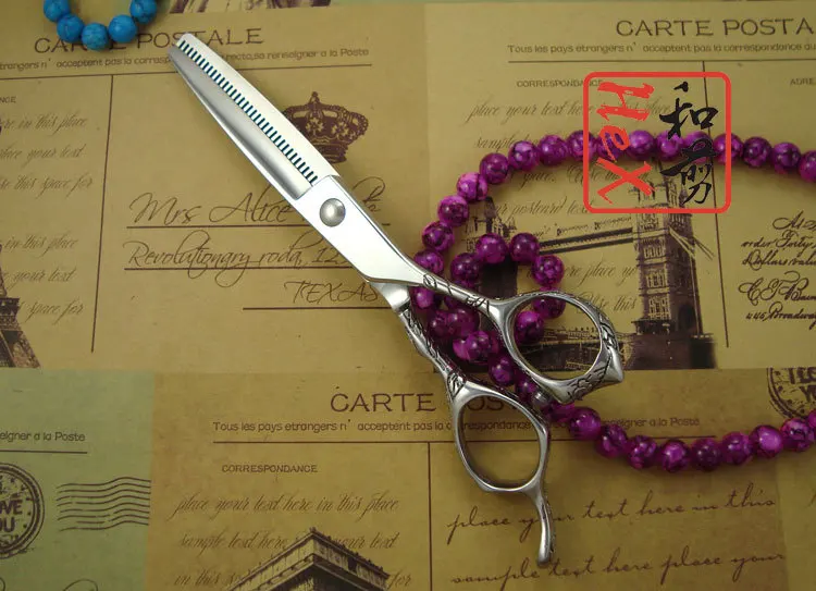 Высокое качество японской 440C professional hair Текстурирующая и истончение ножницы 5," /6" эргономичный роза ручка с 10 т/ 16 т/35 т