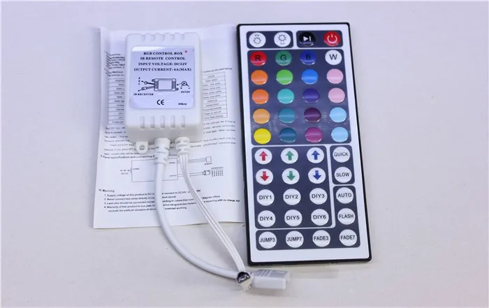 2 компл./лот 12 В 44Key ИК пульт дистанционного управления для SMD 3528 5050 RGB светодиодный SMD Светодиодная лента