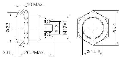 Кнопочный переключатель ELEWIND(PM191H-10/A