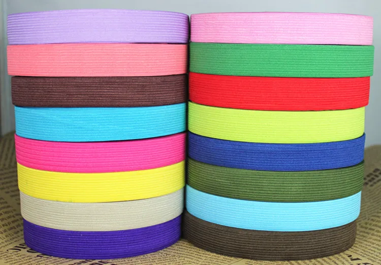 Эластичная лента 20 мм 3/" дюймов для Детские банты DIY/одежда аксессуары модный мир 27 из цветов