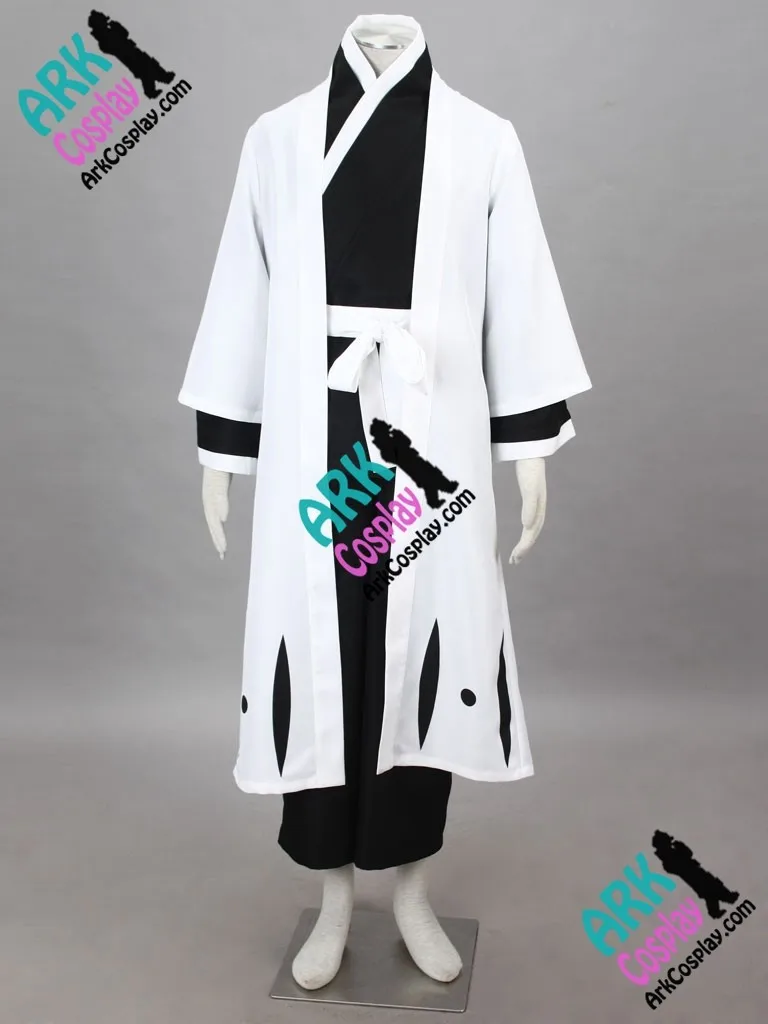 Bleach укитакэ jyushirou Косплэй капитан кимоно Косплэй белый MENS Bleach Косплэй костюм