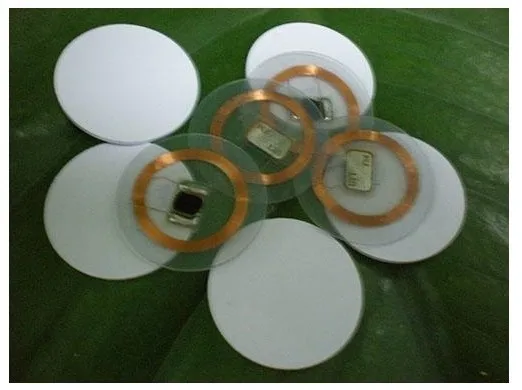 Водонепроницаемый тегом IC, круглый карты Диаметр 25 мм, IC Coin карты, 13.56 м, 1 К памяти, мин: 100 шт