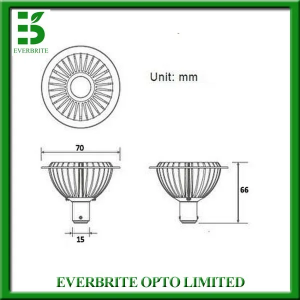 7 Вт AR70 B15 BA15D COB Светодиодный прожектор Bulb12V 3000/4000/6000K 60 Вт галогенная лампа для дома коммерческое освещение 4 шт./лот