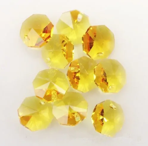 Partes da Cadeia de Contas de Vidro Cristal Octagon Lustre Suncatcher Misturar Cores 800 Pcs 14mm Aaa 1-hole cristal octagon lustre suncatcher cristal misturar cores