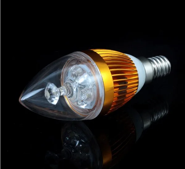 Высокая мощность! 3x3 Вт/9 Вт E14 свет свечи 35mil 800lm AC85-265V теплый белый/холодный белый CE и rohs Бесплатная доставка/Гонконг