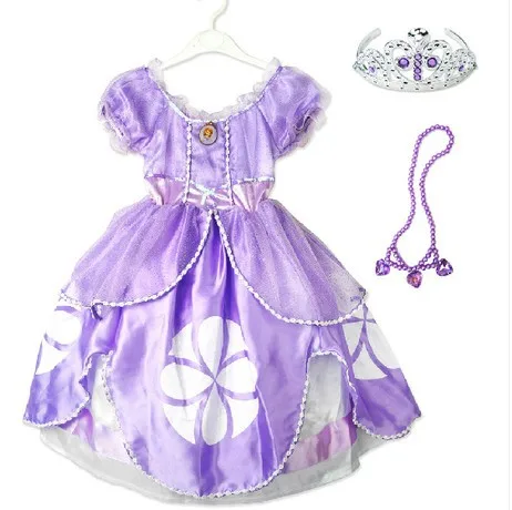 2014 Kids girls Purple Sofia Princess Dress,Cosplay Halloween Costume Party  Princess Wear Perform Clothes for children HOT Sale|export|export to china  alibabadresses large - AliExpress