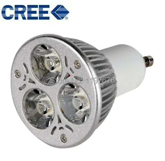 Продвижение цена! 20 шт./лот лампы светодиодные лампы GU10 9 Вт 3x3 Вт AC110V/220 В затемнения светодиод лампа Spotlight Бесплатная доставка