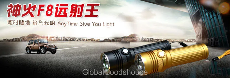 ; 20 компл./лот Cree XM-L2 фонарик перезаряжаемый фонарь+ 26650 Батарея+ Зарядное устройство
