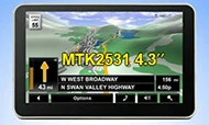 " MTK Автомобильный gps навигатор 128 M, 4G, FM, MP3, игры, карты грузовиков бесплатные карты обновлены