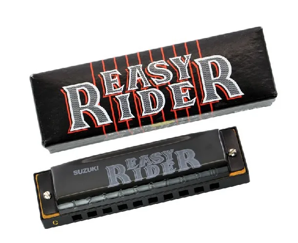 SUZUKI Diatonic губная гармоника 10 отверстий Блюз губная гармоника-EZR-20B Easy Rider(C