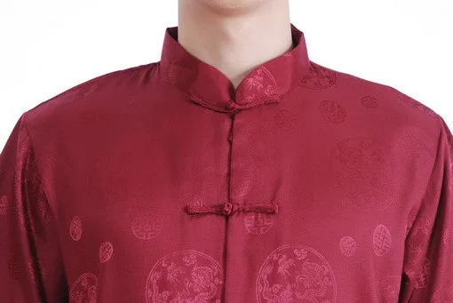 Шанхай история новая атласная рубашка Китайская традиционная одежда Китайская одежда мужской костюм Тан китайская рубашка для мужчин