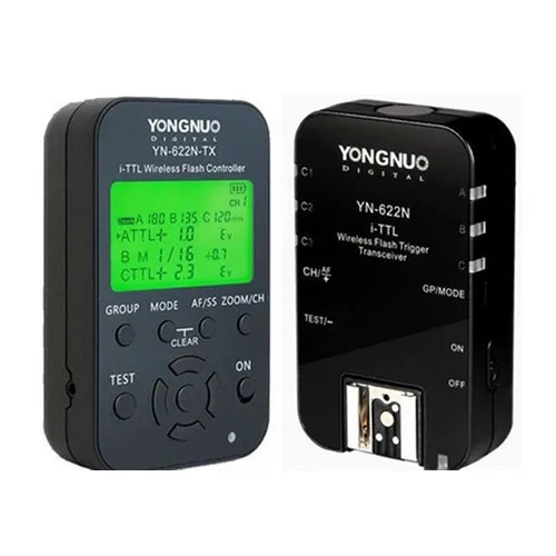 2 шт модернизированные YN-622N-TX+ YN-622N Беспроводной i-ttl флэш триггер для Nikon D7100 D5200 D5100 D3100 D3200+ ЖК-дисплей Экран