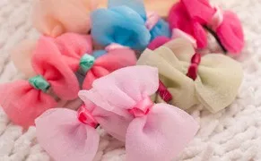 Новинка года собака бантом волосы бант головной убор щенок шпилька клип Аксессуар 50 шт./лот