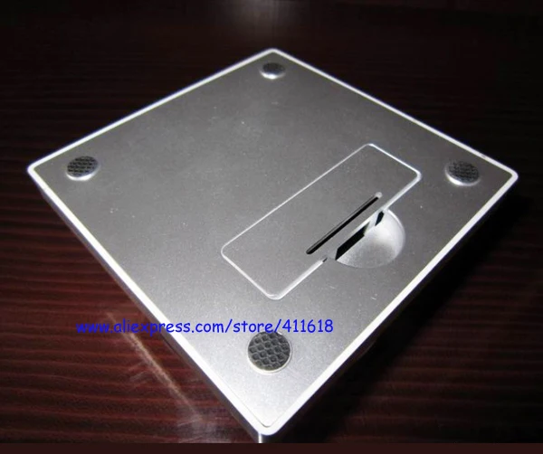 Серебристые солнечные AAA 2-way Powered ювелирные часы для телефона Вращающийся дисплей Стенд поворотный стол Прямая поставка