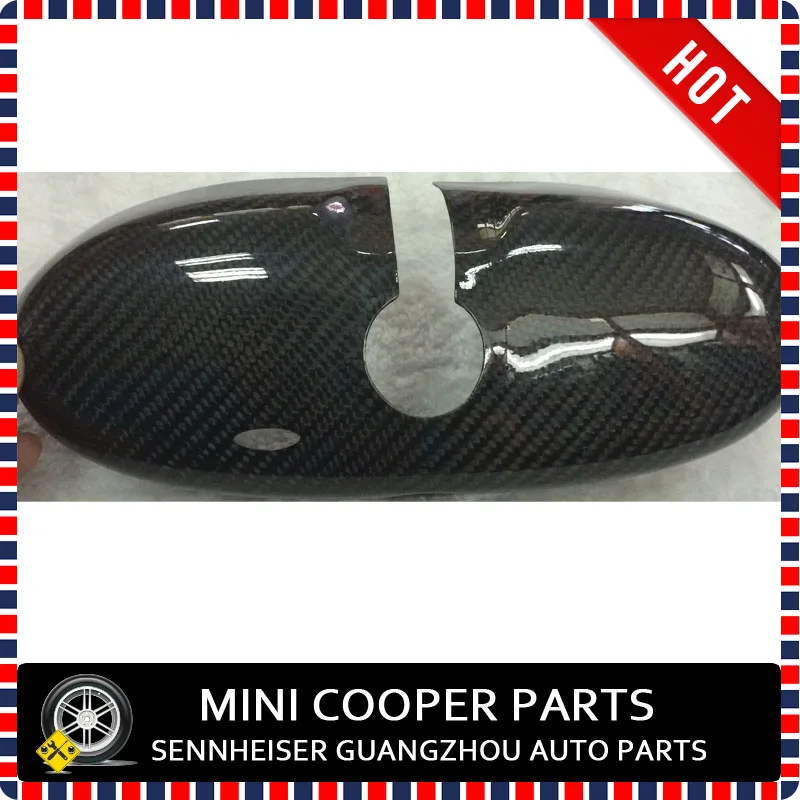 Brand new Real Углеродного Волокна стиль Черный Углерод Цвет внутреннее зеркало для mini cooper(1 Шт./компл