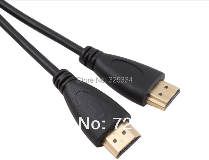 10FT 3M V1.4 HDMI кабель со штыревыми соединителями на обоих концах для подключения кабель переходника 3D Ethernet для HDTV 1080 p 500 шт./лот