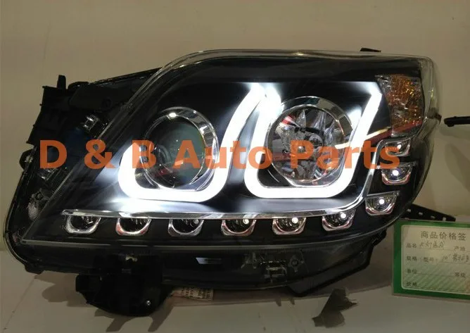 1 пара двойной U Тип ангельские глазки светодиодный фонарь для Toyota Land Cruiser Prado 2010-2013'