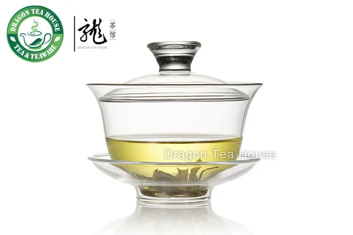 Китайское кун-фу чай прозрачное стекло Gaiwan 120 мл FH-333MS3