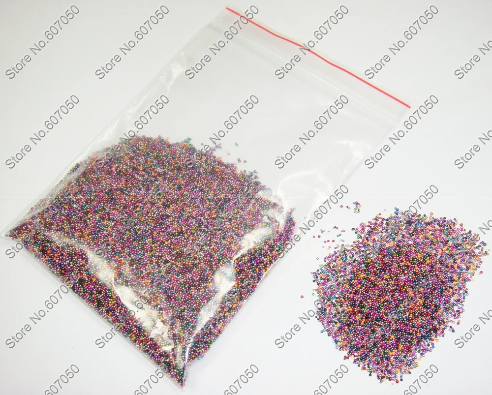 Shipping-50g/мешок смешанных цветов Мини Маленькие шариковые бусины для DIY ногтей