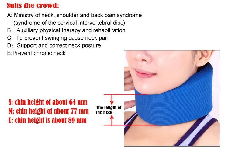 Регулируемая поддержка шеи и бандаж из пены шейный воротник обертывание жесткая Шея облегчение боли Корректор осанки