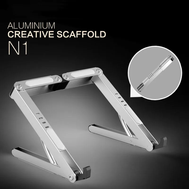  Aluminum Alloy Notebook Stand Portable Adjustable Computer Stand High Quality Phone Pad Laptop Calc