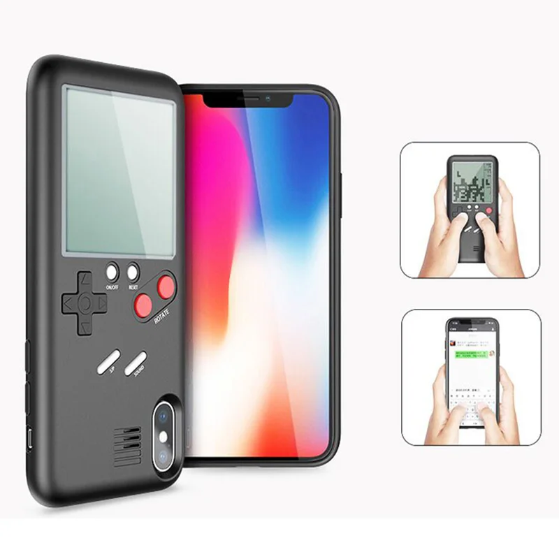 

Tetris Ninetendo mobile phone case for Iphone 6plus 6 7 8 X handheld retro protection game boy protection gift children's gifts