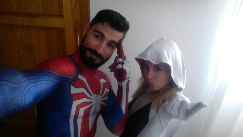 Взрослый костюм Человека-паука для женщин Гвен Человек-паук Zentai костюм на Хэллоуин и косплей Женский костюм паука анти-Веном Gwen