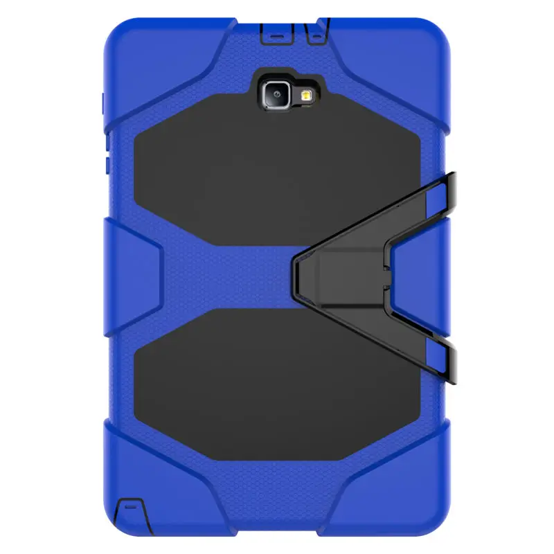 Армированный чехол с подставкой Funda для samsung Galaxy Tab A A6 10,1 P580 P585 чехол для планшета противоударный сверхмощный стенд - Цвет: Dark Blue