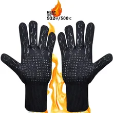 1 Uds guantes de barbacoa 300-500 grados centígrados de silicona extrema resistente al calor guantes de cocina para microondas guantes de cocina Parrilla de horno