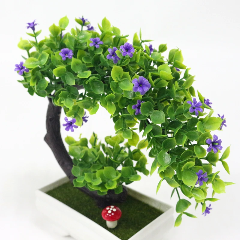 JAROWN Artificial Plants Fake Flower Bonsai Home Decoration Flores Simulation Plastic Potted Plant Wedding Decorations Gift (24)