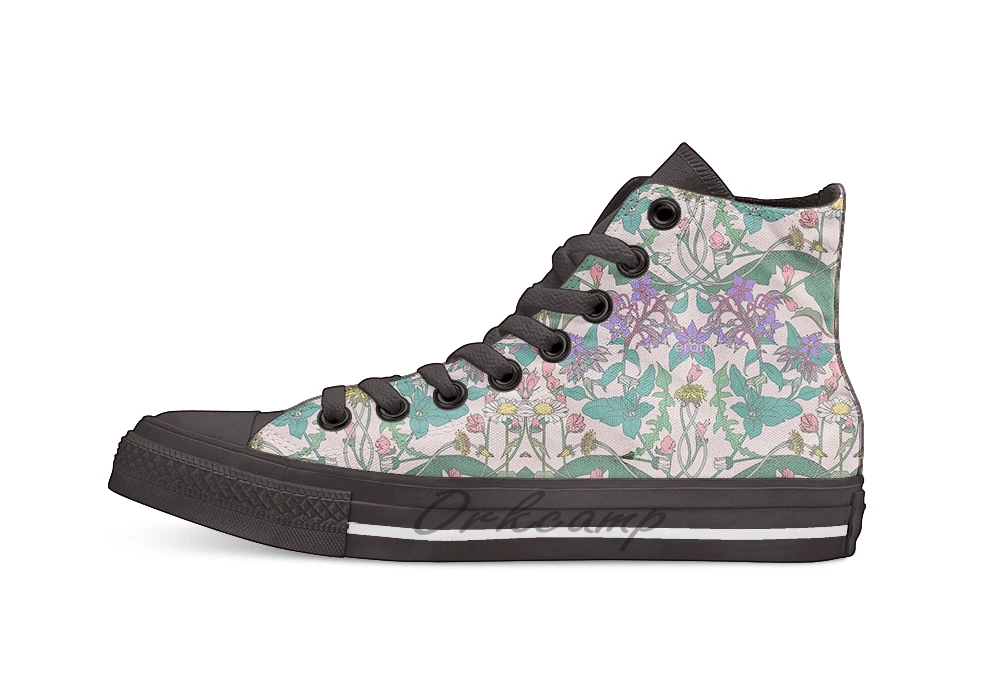 

Dandelion II Unisex High Top Canvas flat Casual Custom shoes Drop Shipping