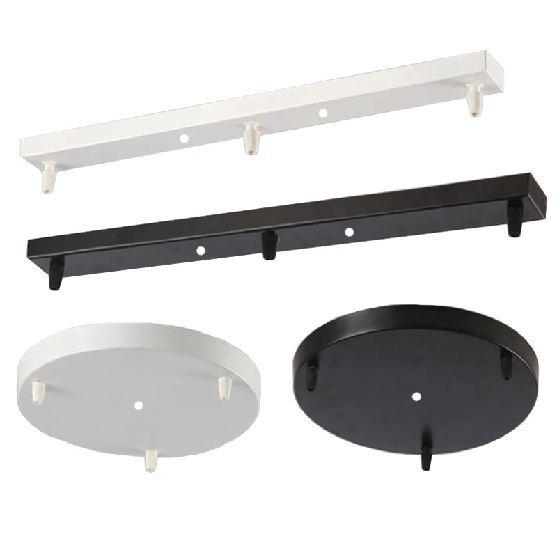 Pendant Lamp Accessory 3 lamps bar Round plate Ceiling ...