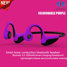Bluetooth 5,0 беспроводные наушники костной проводимости наушники наружная Спортивная гарнитура с микрофоном и розничной коробкой для езды на велосипеде
