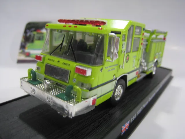 

AMER 1/64 Scale Car Model Toys 1997 Plerce Quantum Pumper USA Fire Engine Diecast Metal Truck Model Toy For Gift/Collection