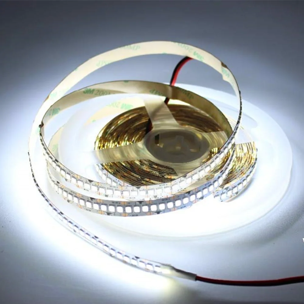 Светодиодная лента 2835 SMD 240 светодиодный s/m 5 м 300/600/1200 светодиодный s DC12V высокий яркий гибкий светодиодный ленточный светильник теплый белый/холодный белый