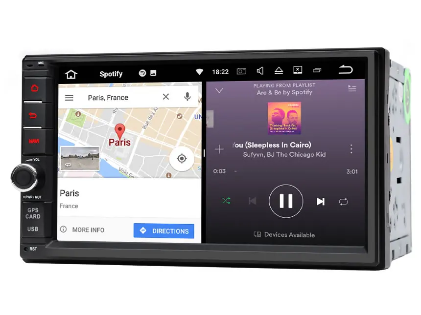Sale 7" Android 8.0 Oreo OS Double Din Car Multimedia 2 Din Car Navigation GPS Two Din Car Radio with Split Screen Mode Support 3