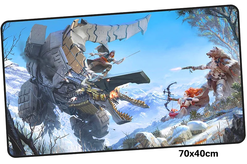 Horizon zero dawn геймерский коврик для мыши 700x400X3 мм игровой коврик для мыши Большой Прохладный ноутбук аксессуары для ноутбука padmouse эргономичный коврик - Цвет: Size 700x400X3MM