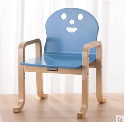 Модные детские стулья в стиле Луи, Современные Простые детские стулья из твердой древесины - Цвет: G5