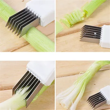 

1PC Multifunction callion Cut onion Graters Onion knife Scallion knife Shallot Garlic