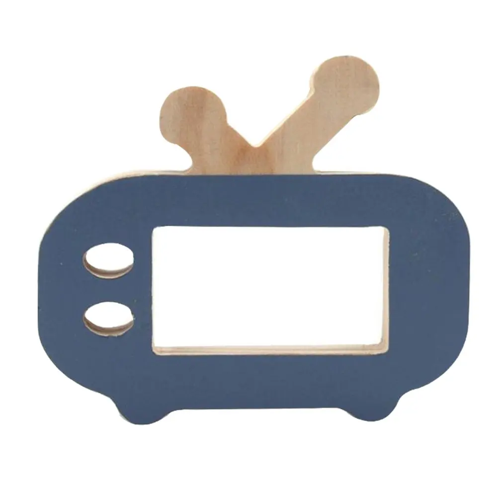 dark blue Деревянный Мини игрушка для детей наряд для фотосессий Nordic Стиль украшение для детской комнаты, орнамент Камера игрушки Радиоуправляемый квадрокоптер нетоксичный форма tv на день рождения игрушки - Цвет: dark blue