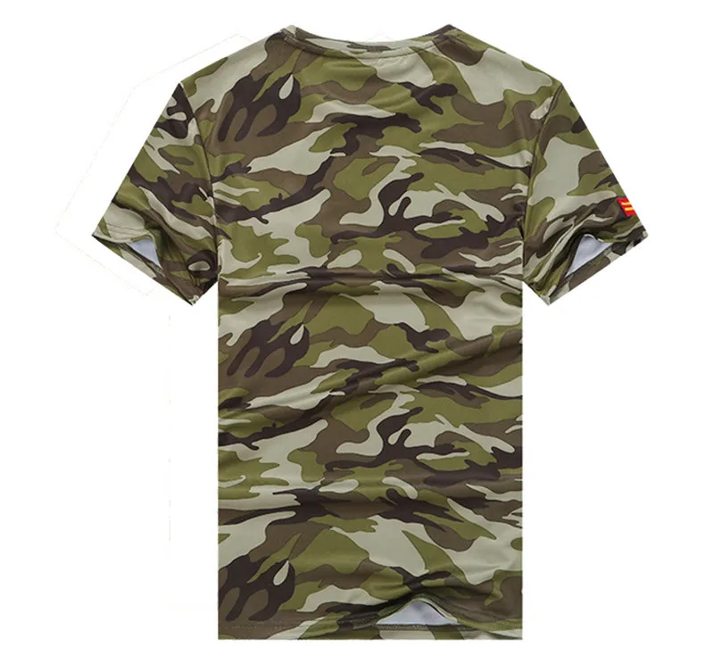 Большие размеры 6XL, 7XL, 8XL, мужские летние военные камуфляжные быстросохнущие дышащие армейские солдатские Топы И Футболки, Мужская футболка