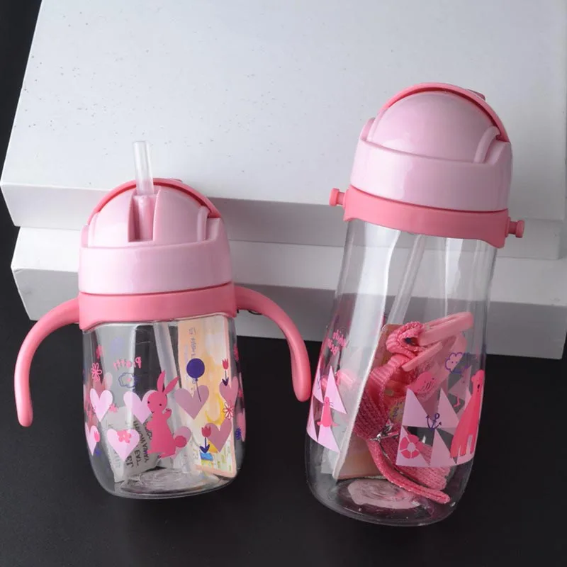 Portable Kid Baby Sippy Cup Training Straw Water Milk Learn Drinking Bottle 230