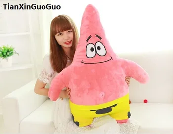 

stuffed fillings plush toy large 80cm cartoon Patrick Star plush toy doll soft throw pillow birthday gift b0935