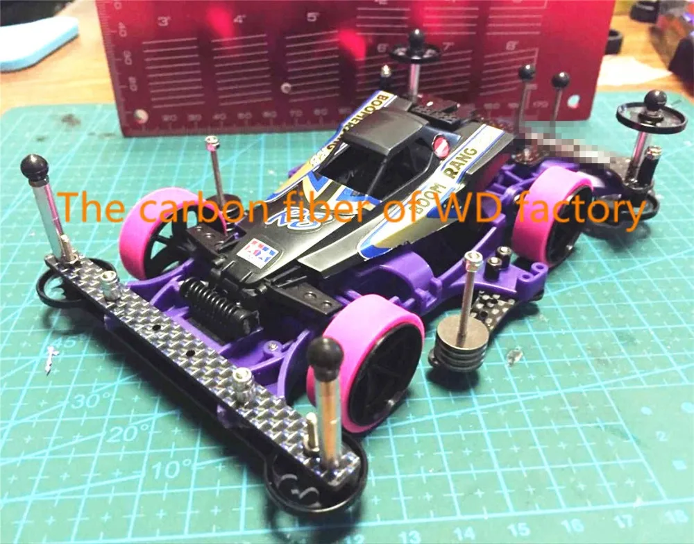 RFDTYGR RC MINI 4WD 1 5 мм углеродное волокно широкая задняя пластина самодельные детали