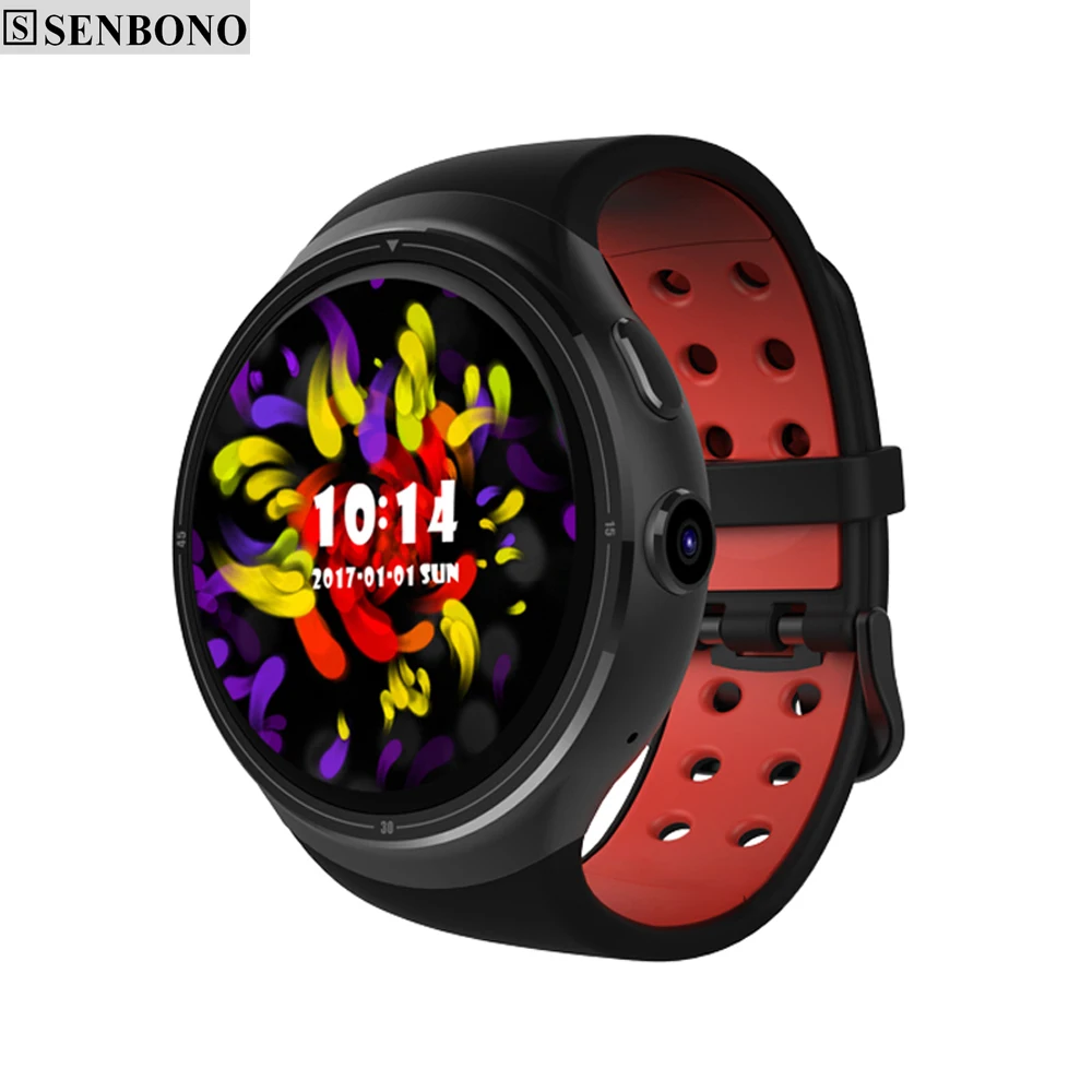 Senbono Z10 Bluetooth Smart Часы Android 5.1 MTK6580 1 ГБ 16 сердечного ритма Мониторы SmartWatch Поддержка