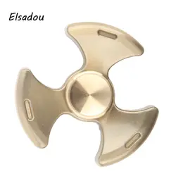 Elsadou Tri ручной Spinner Металлический Непоседа Игрушечные лошадки палец spinner