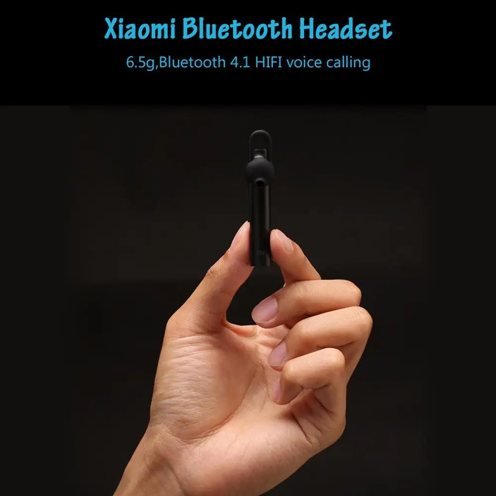 Xiaomi Bluetooth гарнитура Молодежная версия Беспроводные наушники с системой Handsfree HD вызов 6,5g 3 размера бутоны 3 кнопки микрофон