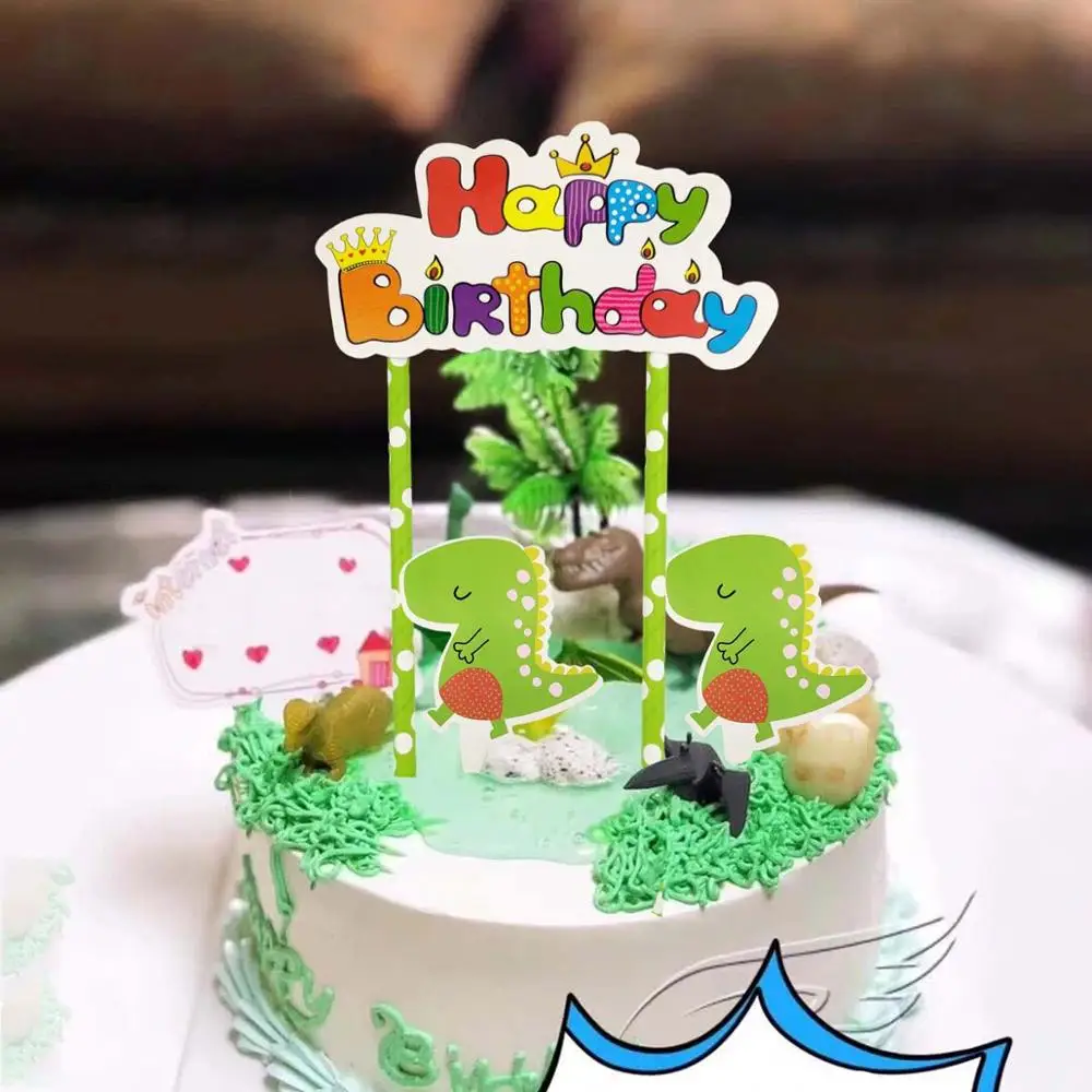 Gallina Personalizado Fiesta Brillo del oro tarjeta Cake Topper Gallina Fiesta Decoración Pasteles