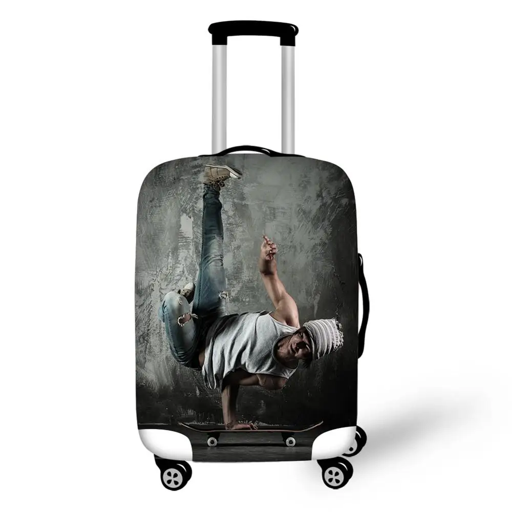 Спортивный скейтборд коньки печать на чемодане багаж дорожный Багаж защитный чехол Анти-пыль покрытие для сумки на колесах для 18 до 32 дюймов Сумка - Цвет: 2105